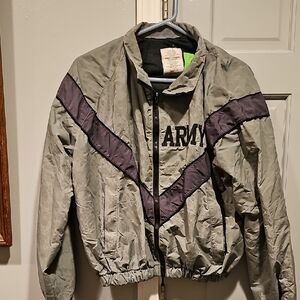 Authentic REAL U.S. Army Gray  Black Military Jacket IPFU Gothic Coat Xsmall